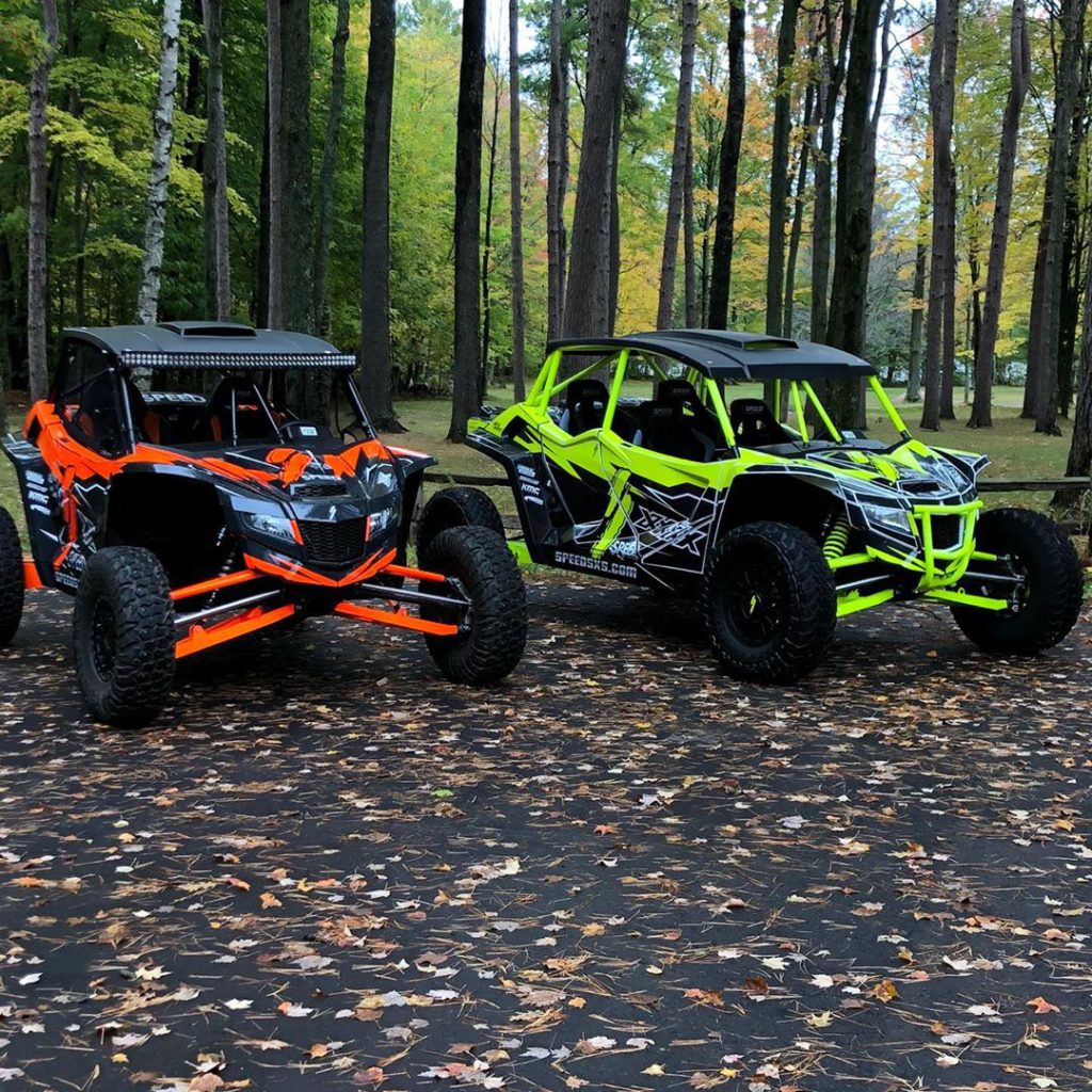 Speed UTVs are on the Wisconsin trails today with good friends and playing with ...