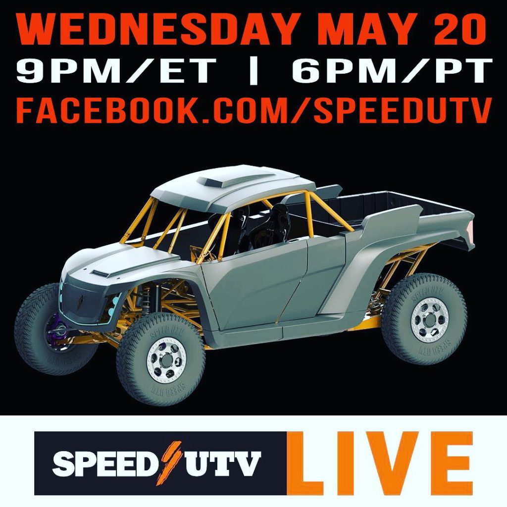 9 Pm EST / 6 Pm PST  I will discuss Racing a Speed UTV and what it takes to make...