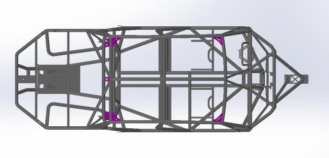 speed UTV gussets for the radio and whip light flag